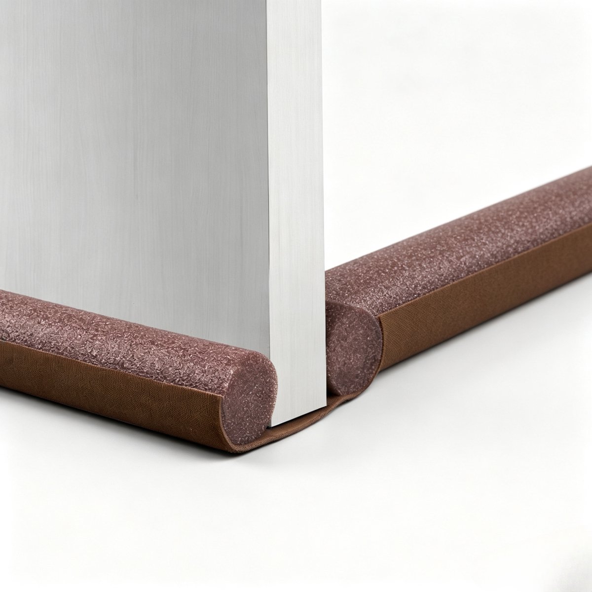 KZQ Deurafdichtingsstrip - Winddichte strip voor de onderkant van de deur - Geluidsisolatie en energiebesparing - Met afdichtingsfunctie - Geschikt voor woningen, kantoren en slaapkamers - Bruin - 3-pack