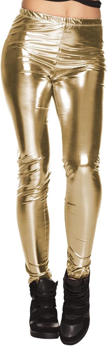 Leggings métalliques brillants