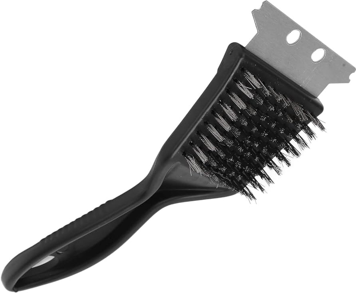 BBQ borstel - Staal - Stalen schoonmaakborstel - Rooster schoonmaken - Barbecue borstel - Roosterborstel - Grillborstel - BBQ cleaner - Grill brush - Barbecue cleaning brush - 20 cm - Jonyx