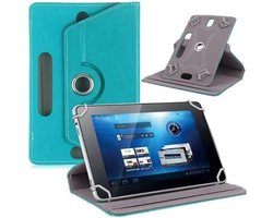 Universele hoes voor Jikocxn tablet 10 inch/HotLight tablet, 10 inch/Pritom/Freeski/Wqplo/Sgin tablet, draaibare PU-lederen beschermhoes voor 10-10,5 inch tablethoes (blauw)