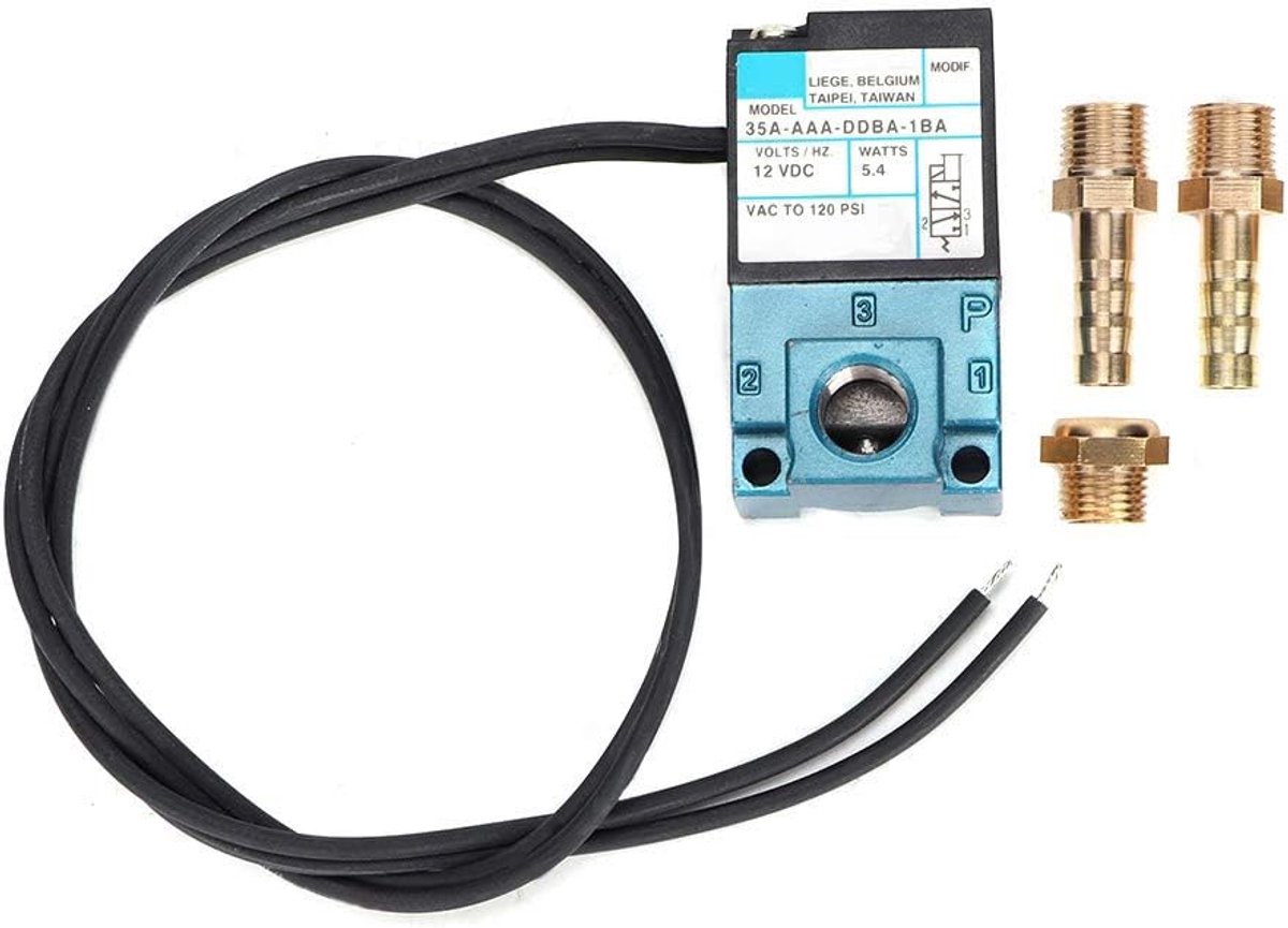Mac, 3-poorts Elektronische Boostregeling Magneetventiel DC12V 5.4W 35A AAA DDBA 1BA