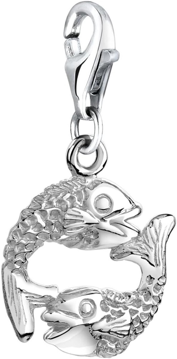 Vissen Karabijnhaak Bedelhanger voor bedelarmband van 925 sterling zilver 713214-000, Sterling zilver, Geen edelsteen