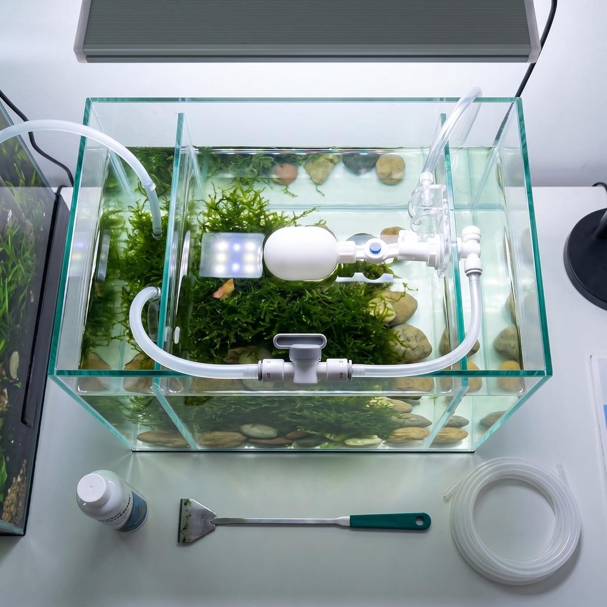 Water Filler Controller Water Level Controller Auto-Top-Off Systeem voor Aquarium Fish Tank Sump Met Verstelbare Vlotter Kogelkraan Water Filter