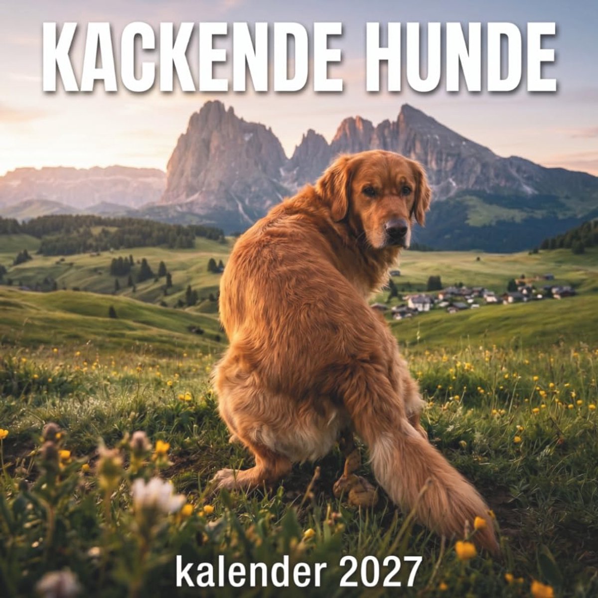 Kackende honden kalender 2027 - grappige bureauhumor - ideaal cadeau voor hondenliefhebbers - uniek ontwerp - SnelShoppen