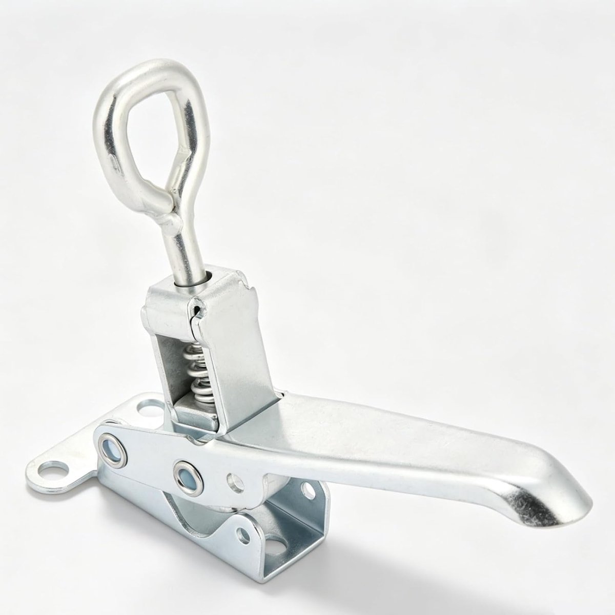 blok HASP met veerbelaste vergrendeling, metalen gesp vergrendelingsvergrendeling voor vrachtwagens, aanhangers, containers en gereedschap