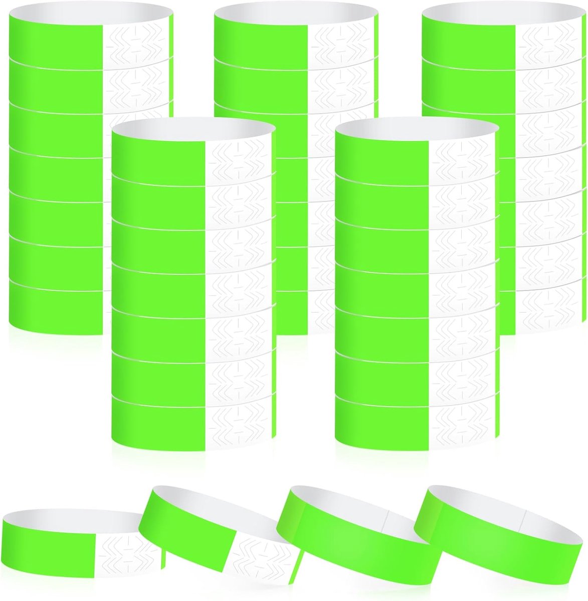 400 stuks, toegangsbanden voor evenementen (groen)