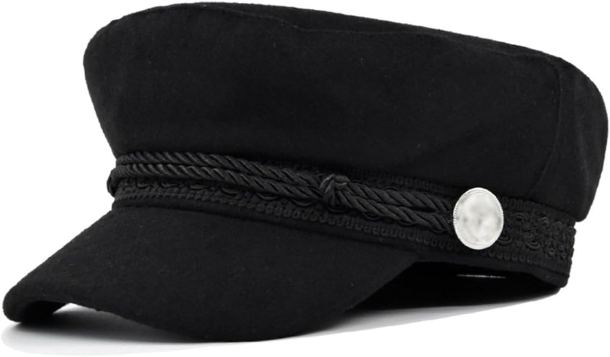 Chauffeur Hoed Vintage Newsboy Pet Piekhoed voor Heren Vrouwen Taxichauffeur Kapitein Kostuum Hoed