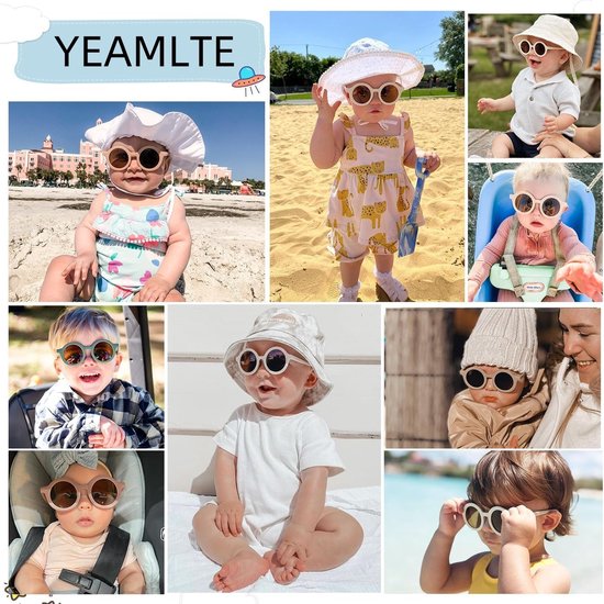 Zonnebril voor kinderen, 3 stuks, kleurrijke zonnebrillen, ronde zonnebril, zomercadeaus voor meisjes en jongens, outdoor, strandvakantie met 400 uv-bescherming, Meerkleurig — afbeelding 5