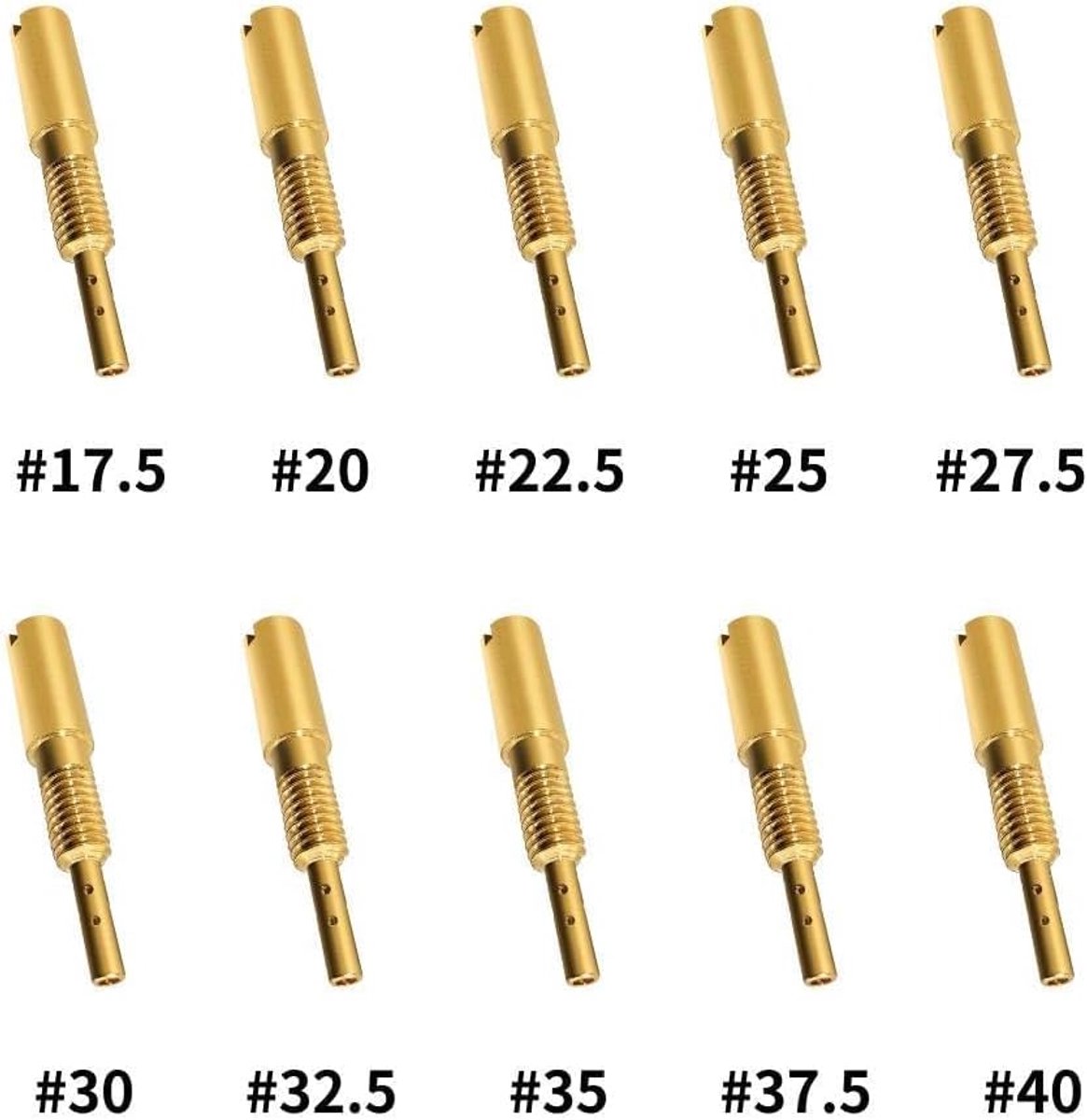 30-delige set hoofdspuit- en piloot-slow-jet voor Mikuni-carburateurs (Grote Ronde N100.604 & VM28/486)
