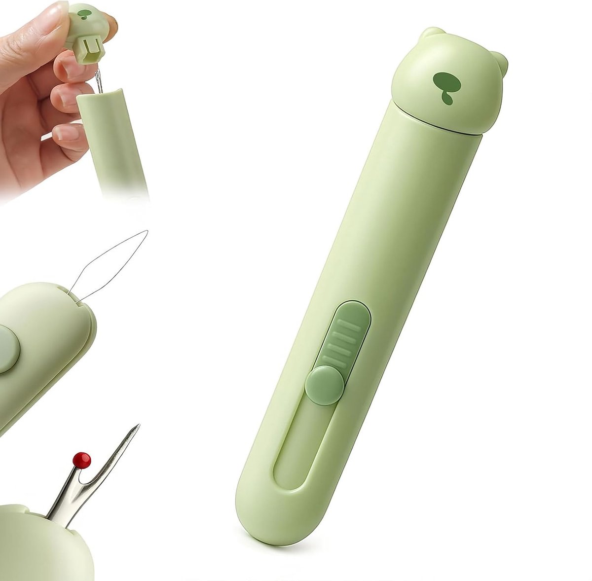 2-in-1 Naadopener & Automatische Draadknipper, Naaiaccessoires Set, Professionele Opener voor Naden, Snelle Inrijger
