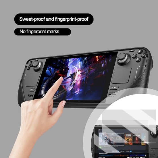 Steam Deck Oled Screen Protector Compatibel met Switch Lite Pantserglas 2 stuks 9H gehard glas Film Anti-kras Hd Helder — afbeelding 2