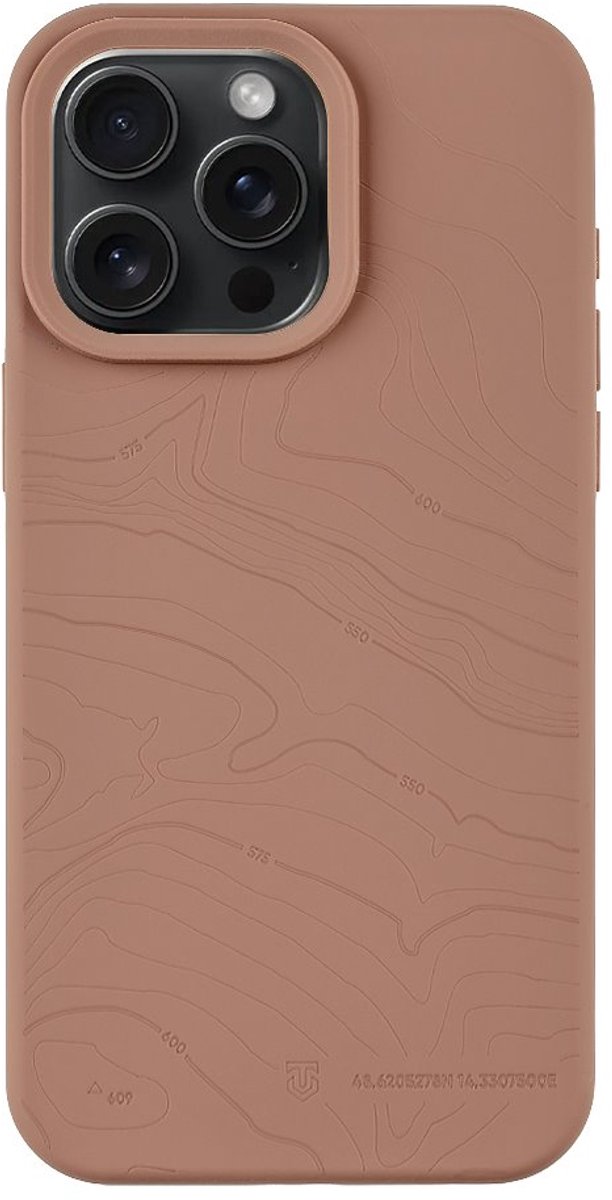 Tactical hoesje - Geschikt voor iPhone 15 Pro Max - Mocha Mousse
