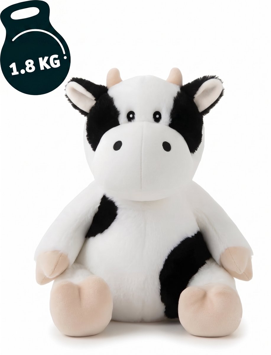 D-essentials Knuffelvriendjes - Verzwaringsknuffel - Verzwaarde knuffel 1.8 kg - Zware knuffel anxiety voor volwassenen en kind - Weighted stuffed animal - Sensorisch speelgoed - Plushie - Verzwaringskussen