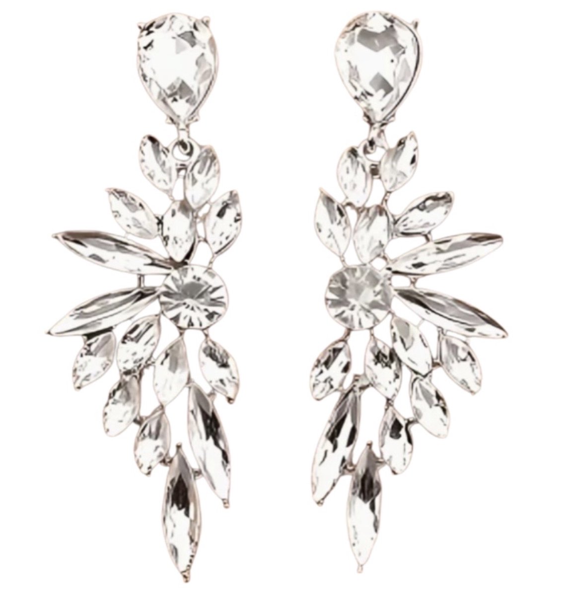 Oorbellen - lange-zilverkleur -Farley -6.5 cm- Charme Bijoux