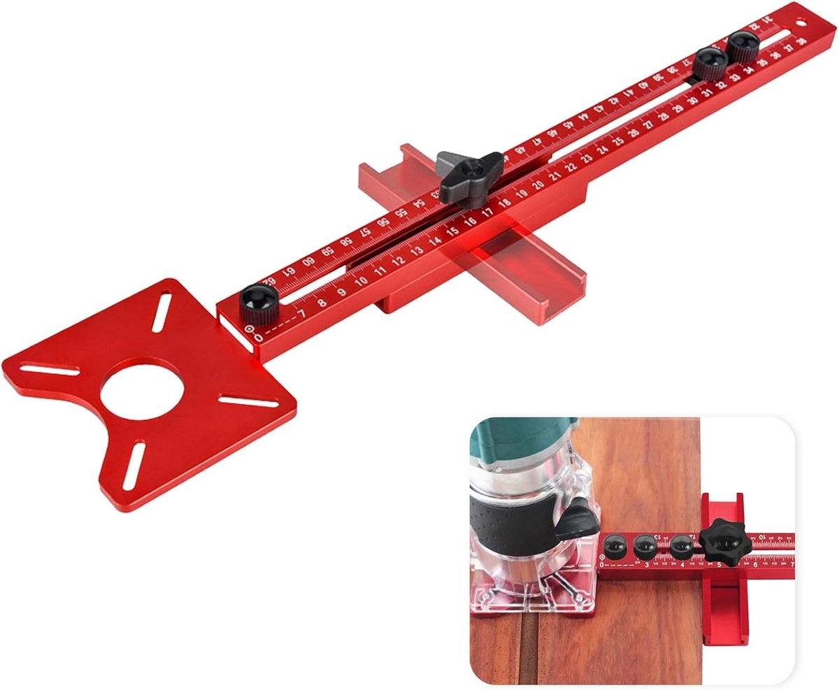 Groefhouder voor frees, verstelbare freesaccessoire, freescirkelfreesarmatuur, freeskast van aluminiumlegering, verstelbare multifunctionele freesarmatuur voor houtbewerking