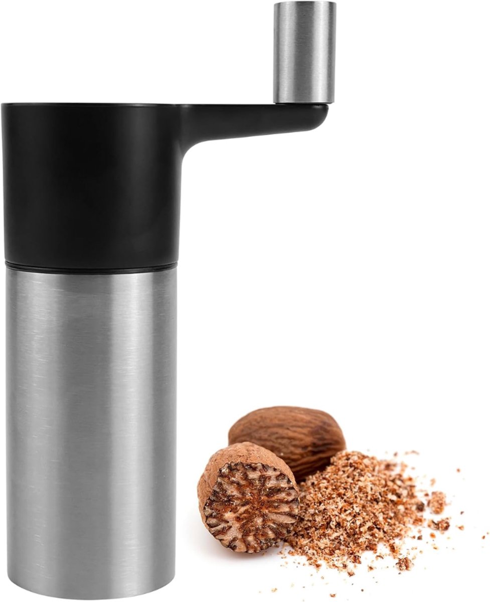 ZRNS® Nootmuskaatmolen - Nootmuskaatrasp - RVS Rasp - Met Handslinger