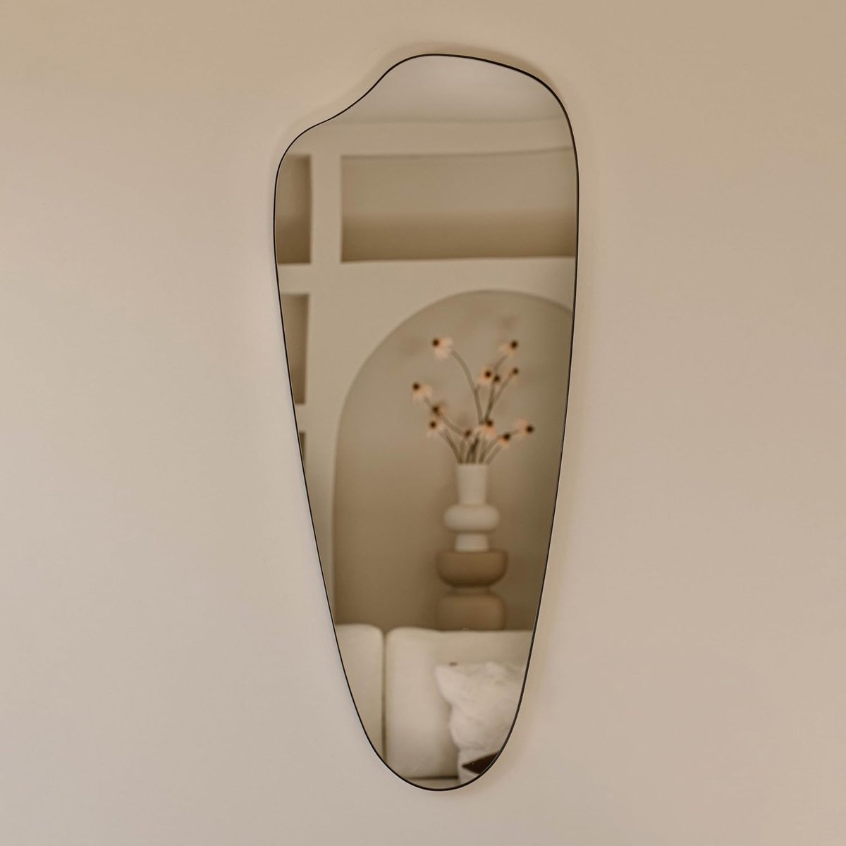 Ollie - Organische vorm - Zwart - 120cm x 50cm