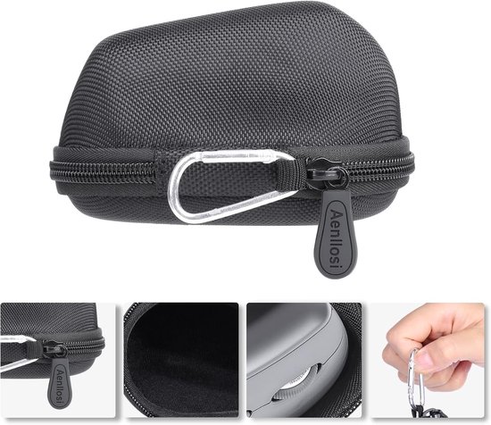 (Alleen hoes) Harde draagtas compatibel met Logitech Lift Rechts Verticale Ergonomische Draadloze Bluetooth Muis (zwart) — afbeelding 5