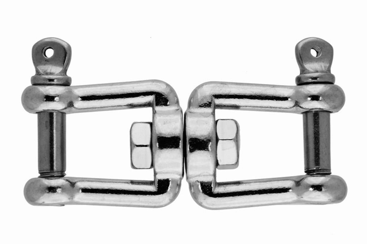 Kaak en Kaak Draaibaar, RVS AISI 316, 8x82