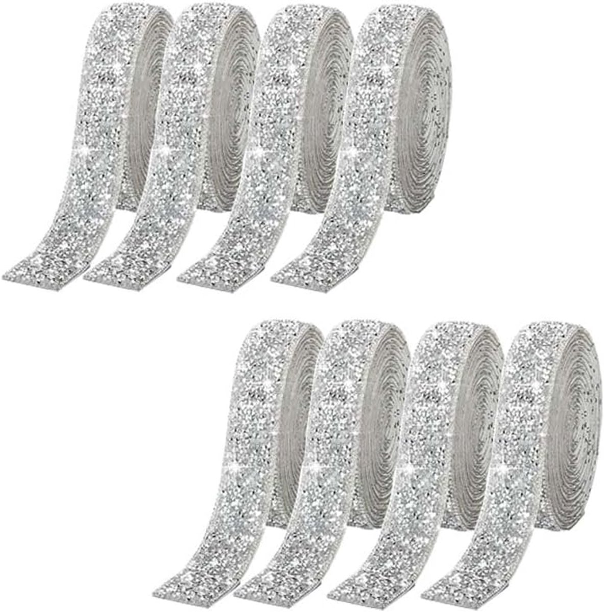 Linten zelfklevende kristal sprankelende strass diamant lint bling stickers mesh wrap kristal rol voor doe-het-zelf kunst ambachten auto telefoon decor, 15 mm