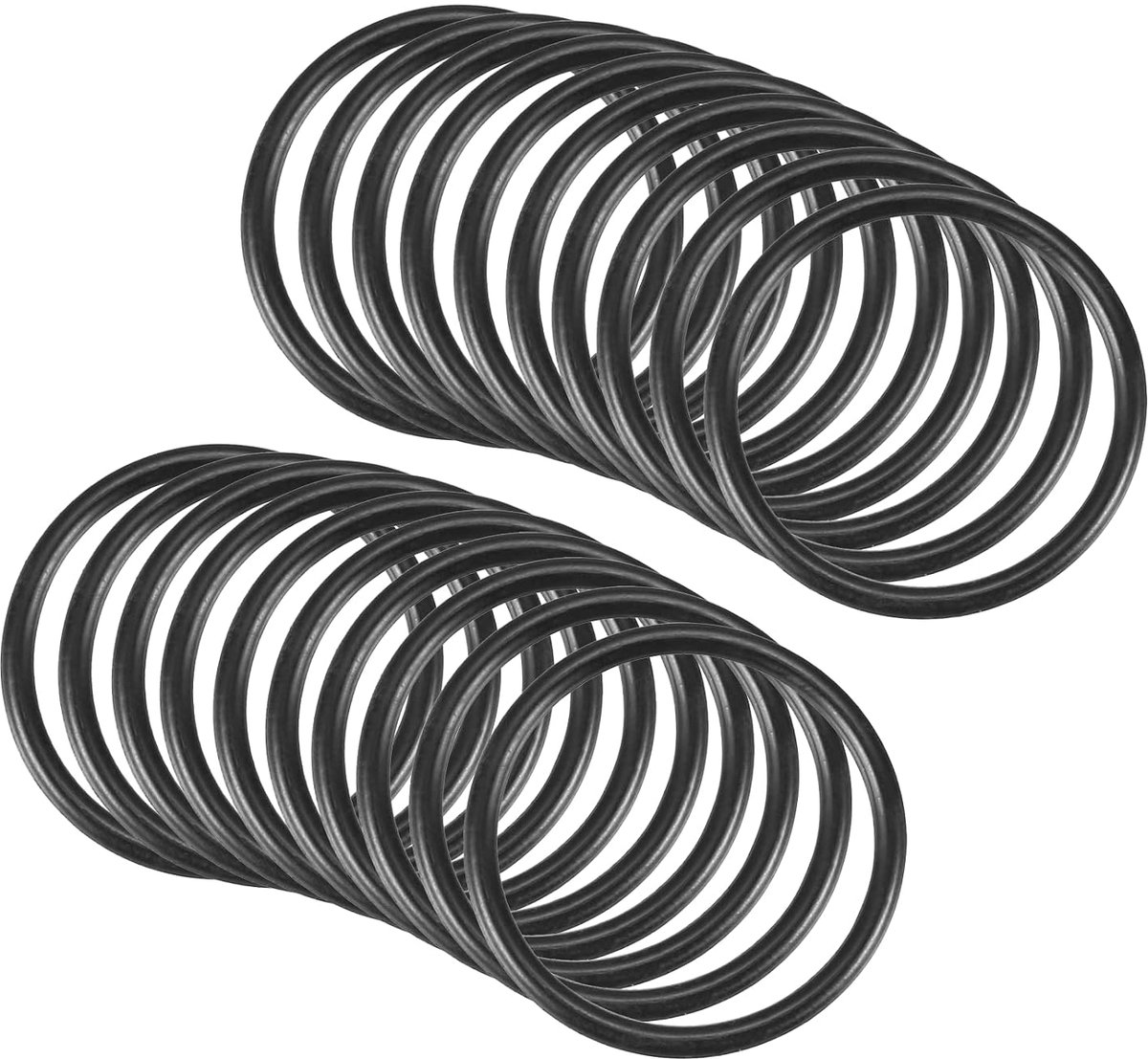 20 stuks nitril-rubberen afdichtingen, 20 x 17 mm x 1,5 mm, ronde afdichting voor kraan, loodgieter, reparatie, afdichting, verbinding, zwart