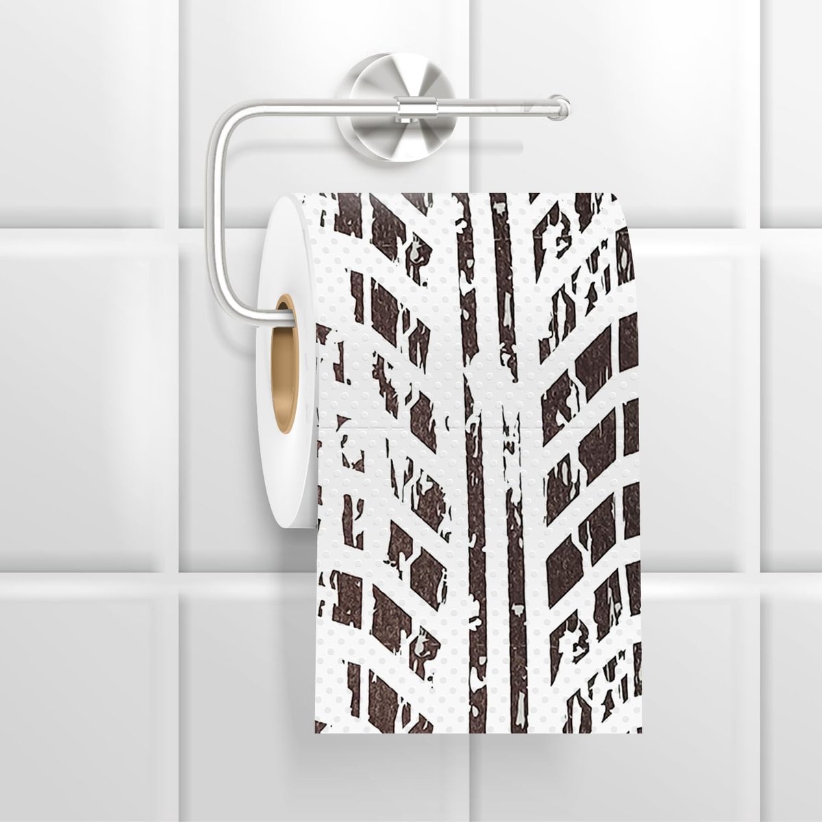 Toiletpapier met remsporen - Grappig bruin toiletpapier met remsporen - Mad Monkey