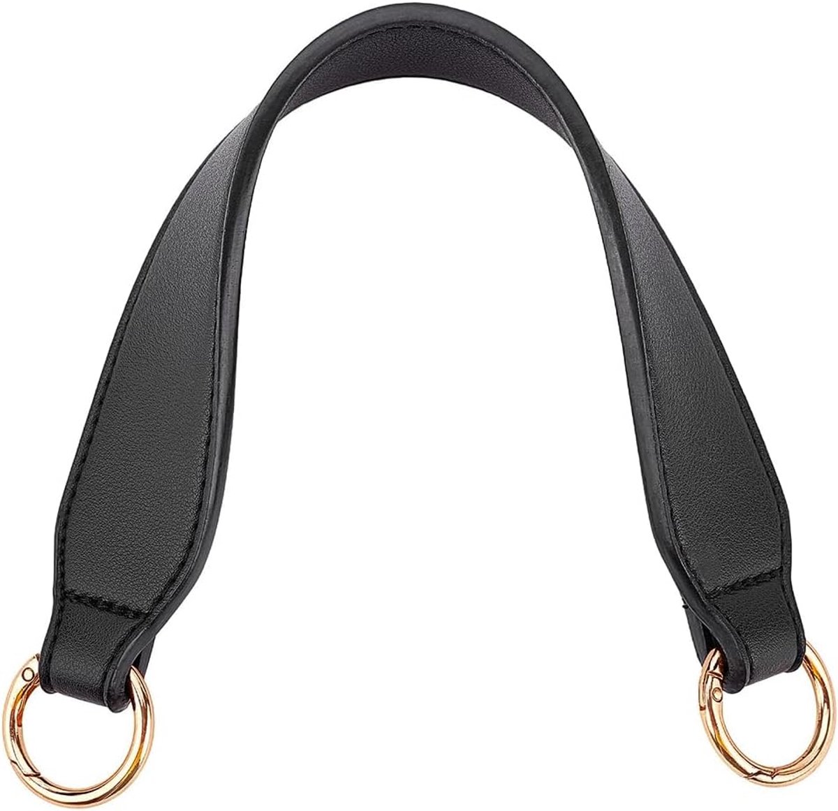 Vervanging Handgreep Tas, 34 cm, PU-kort Handvat, Schoudertas Riem, Reserveriem (3,4 cm Breed), Zwart