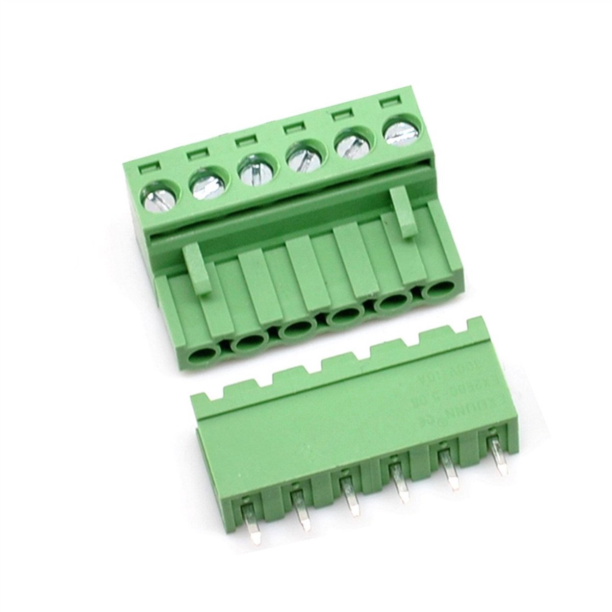 10 Set 6-Pins 5,08mm Pitch Mannelijk Vrouwelijk PCB Schroef Terminal Blok