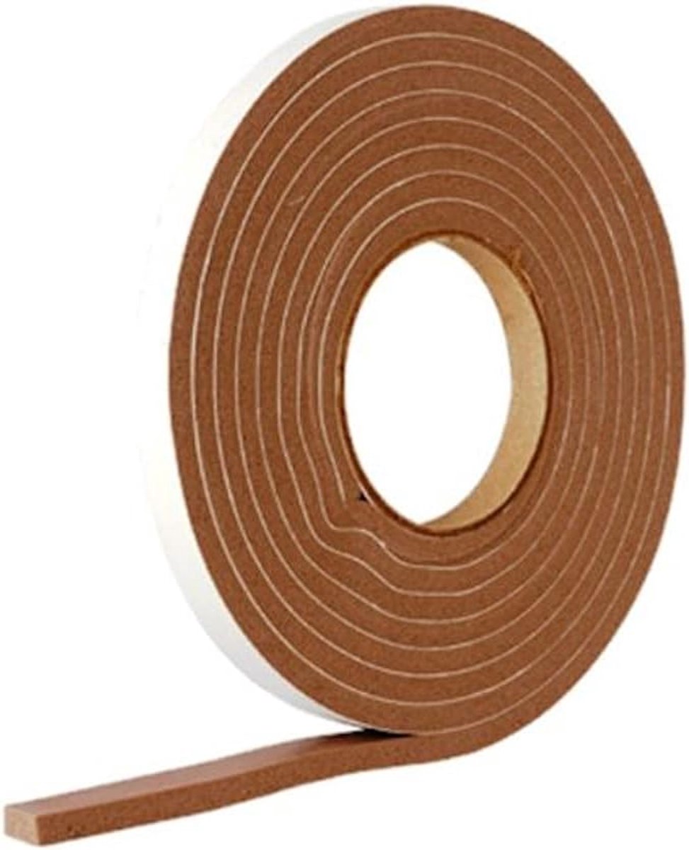 Hardware BH04521 5 m tochtstrip gemaakt van zelfklevend schuim (verpakking à 3), wit, 3 stuks