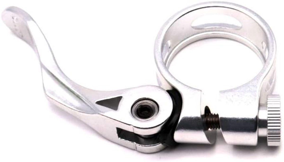 aluminium fietszadelklem snelspanner Saddle clamp 31,8 mm lichter