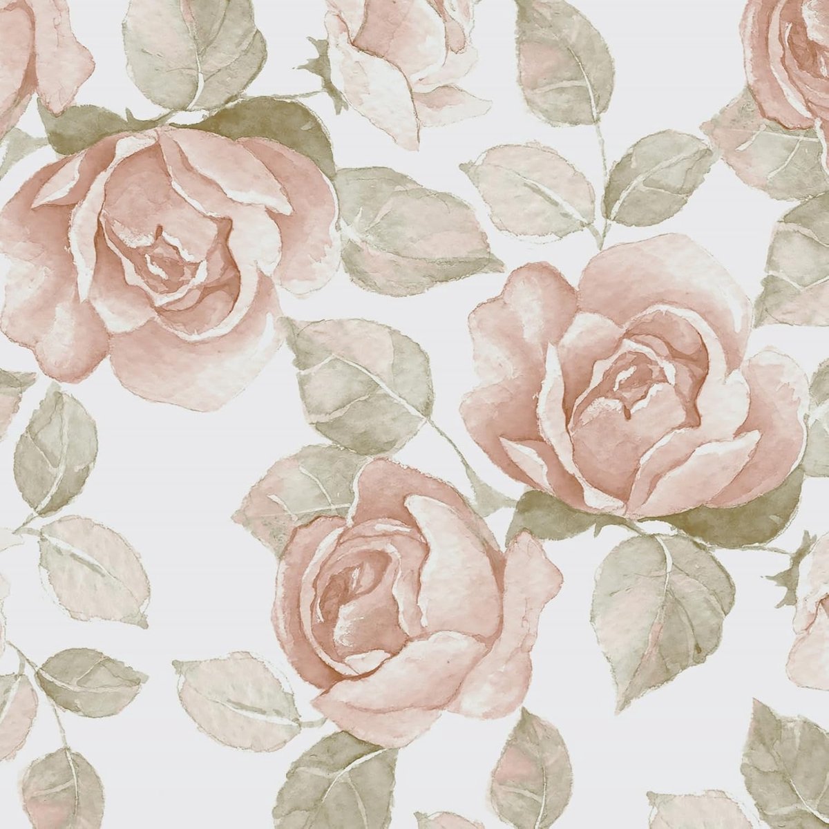 Behang, 41 cm x 3 m, rozenbehang, bloemen, zelfklevend behang, bloemen, roze en wit, plakfolie, wandbehang, waterdicht, zelfklevend behang voor slaapkamer en woonkamer, meubelfolie