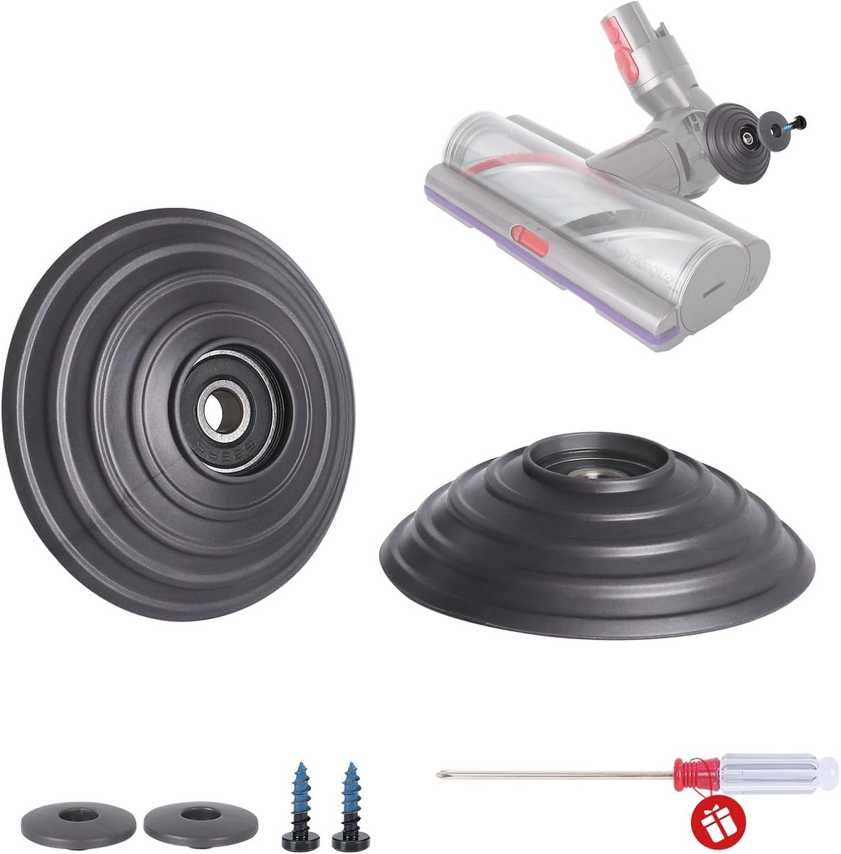 V-Ball wielset vervanging voor Dyson V10 V11 V15 stofzuiger 100 W High Torque Cleaner Head Ball Wheels Onderdelen