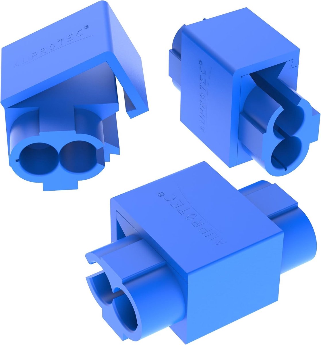 Kabelaftakkers 10 stuks 0 75-2 5 mm² blauw aftakverbinder snij-klemverbinders van vertind messing volledig geïsoleerd