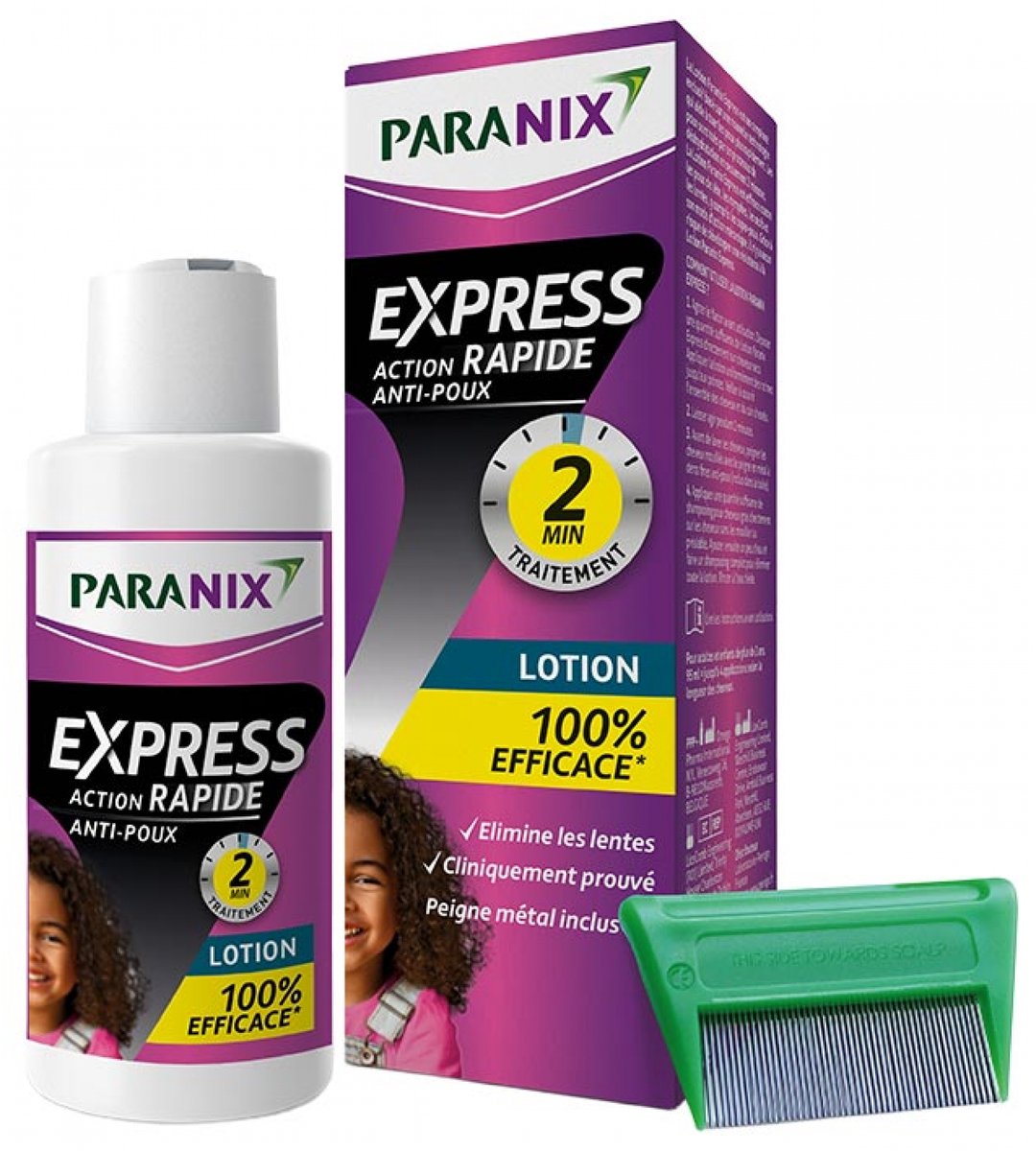 Paranix Express Snelle Werking 2 minuten Anti-Luizenlotion 195 ml