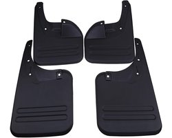 Auto Spatborden Set - Spatlappen Kit - Voertuig Beschermen - Universele Pasvorm - 4 Delen - Zwart