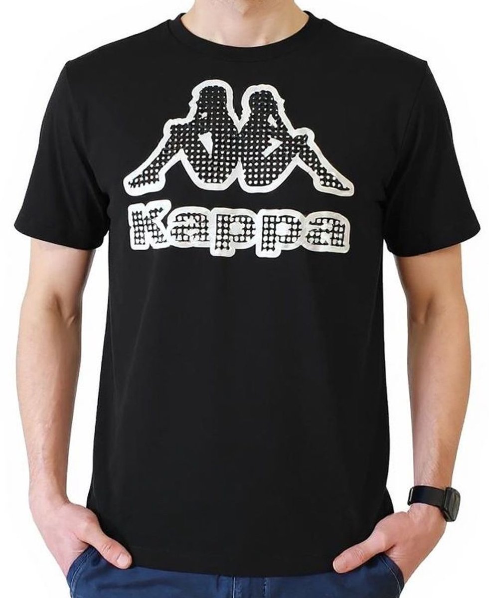 Kappa Heren Kappa Big Logo T-Shirt Wit