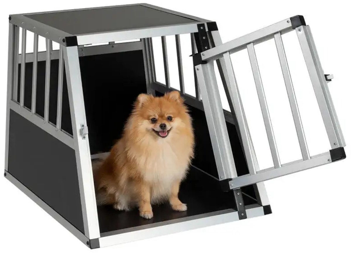 LUMÉ STORE Hondenkooi Auto - Hondenbench - Hondenhok - Bench - Hondenren - Mesh Ventilatie - Compact - Hond & Kat - Zwart