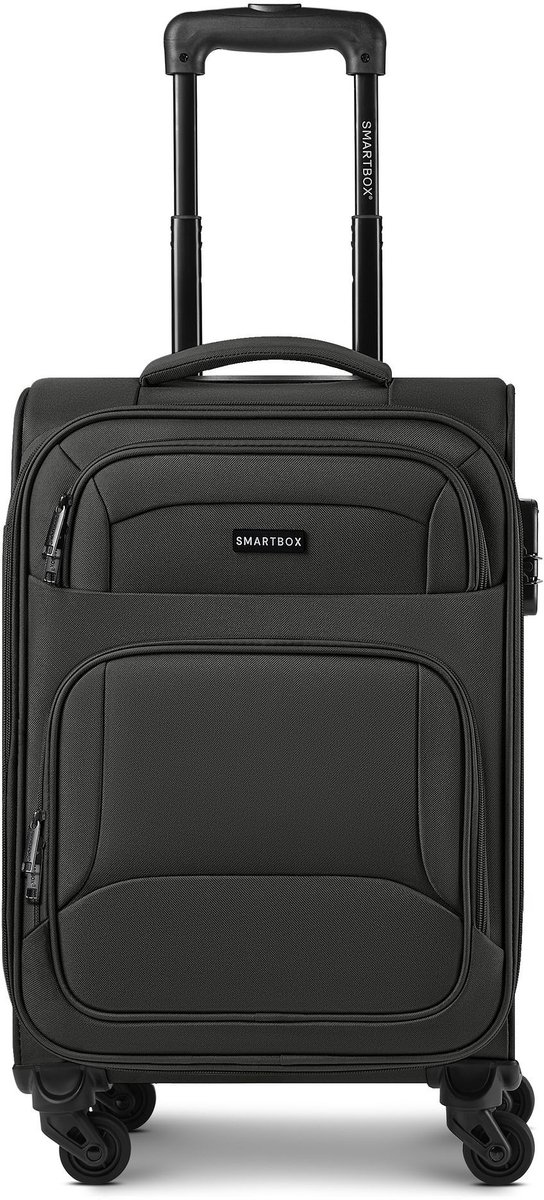 SMARTBOX trolley Edition 04 Trolley Exp. Black zwart 56cm