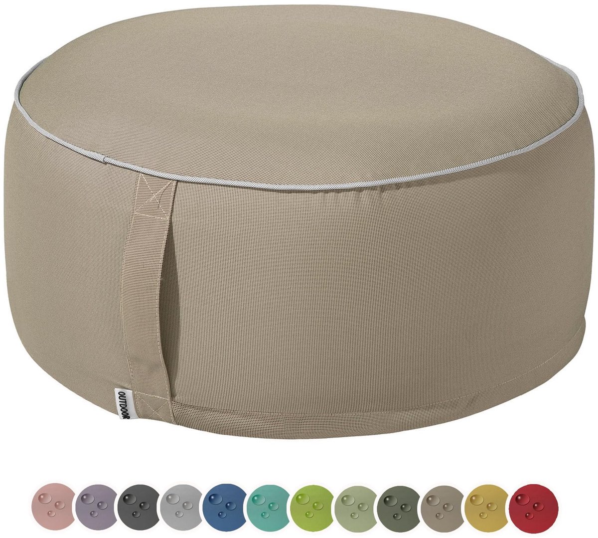 Dailygoods- Poef Weerbestendig - Zitkussen - Vloerkussen - Opblaasbaar - Tuinbank - 25 x 5