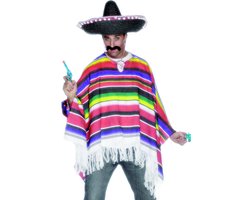 Poncho mexico , Multicoloured