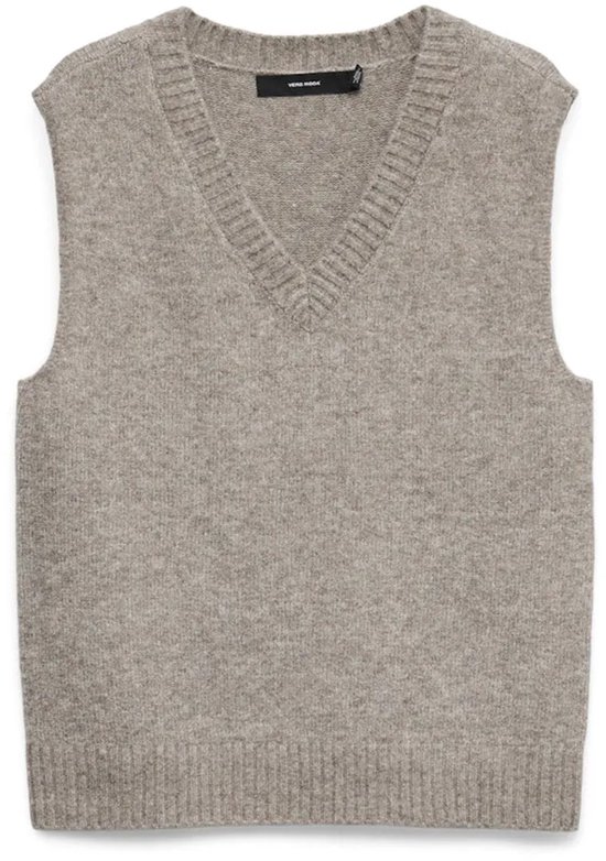Vero Moda Boom Sl Gebreid Vest Grijs XL Vrouw
