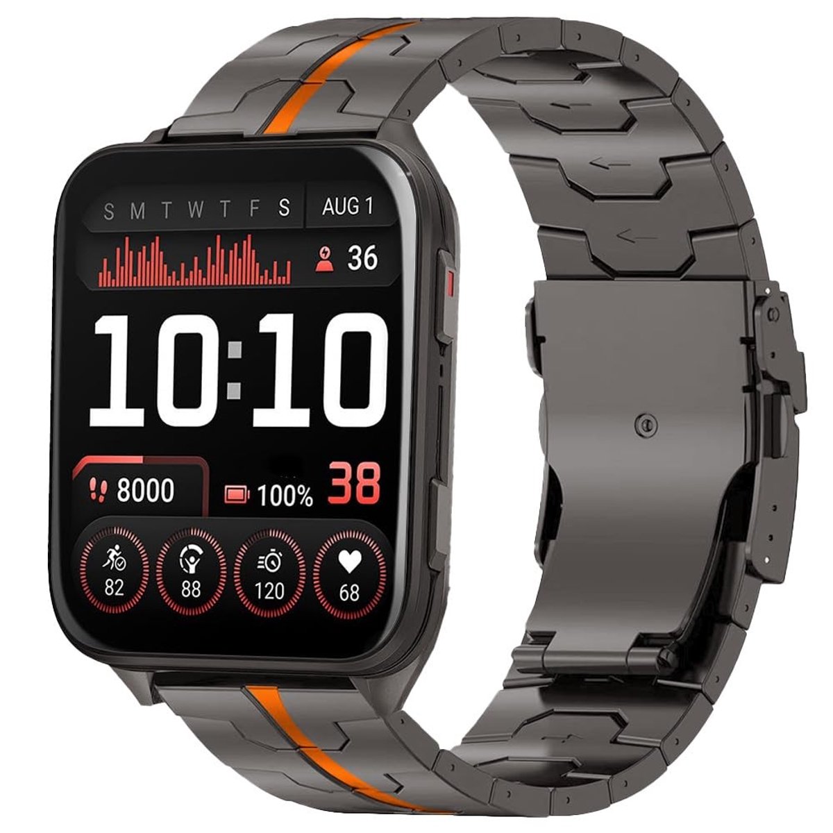 Dailygoods- Titanium Armband Lichtgewicht - Horlogeband 24mm - Metalen Snelsluiting - Huidvriendelijk - Duurzaam - Geschikt voor Garmin Venu X1