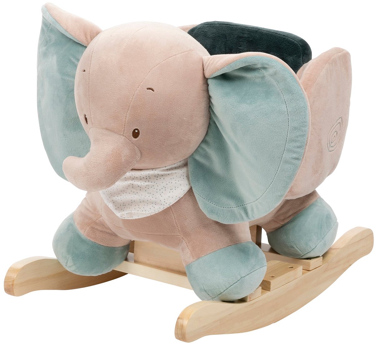 Nattou Olifant Axel - Schommelpaard - Hobbelpaard - 63x33x45 cm - Groen/Beige