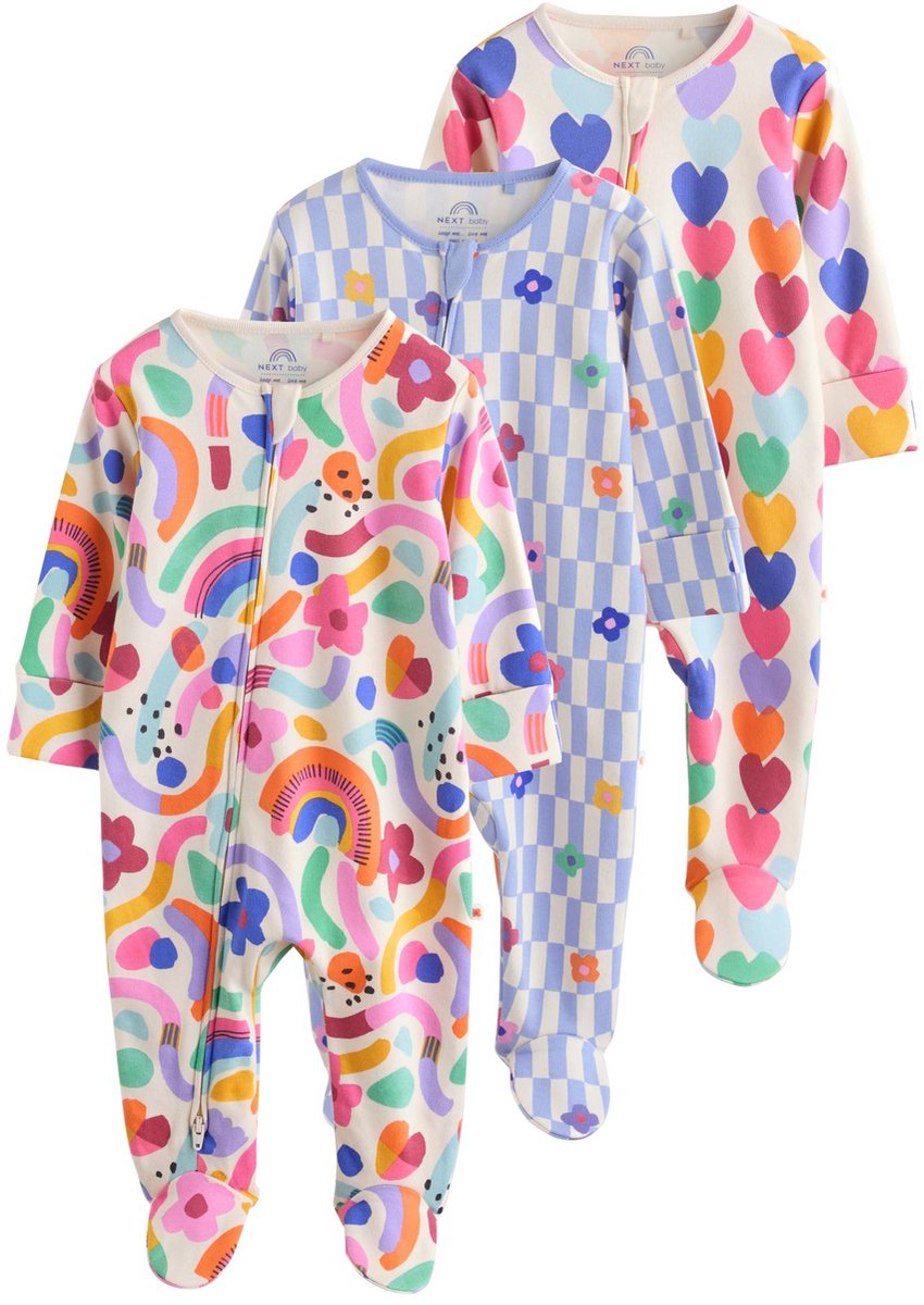 Next - Meisjes - Set van 3 babyslaapzakjes met tweewegritssluiting -