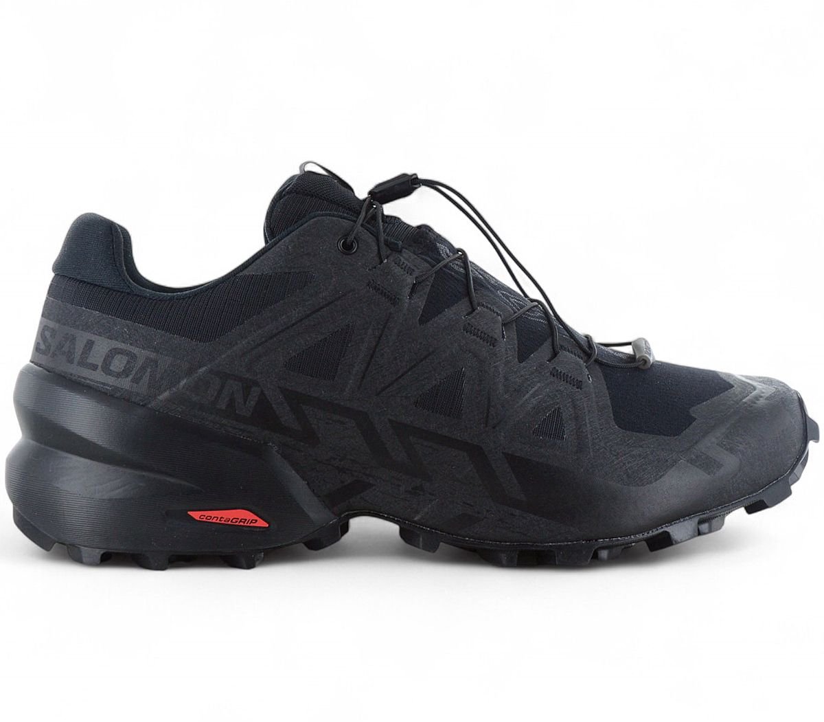 Salomon Speedcross 6 WIDE Heren Trail-Running Schoenen Hardloopschoenen 417440 Zwart