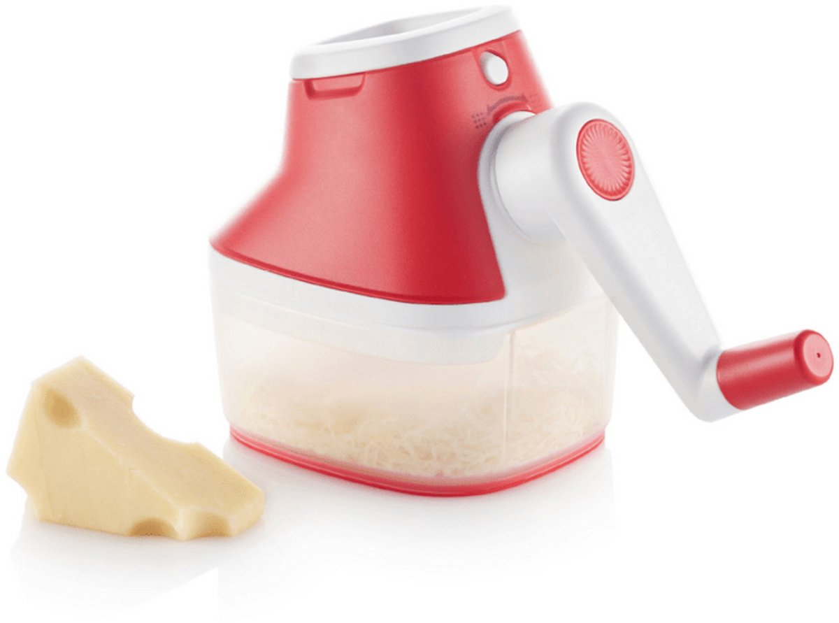 Tupperware Grate N Store Multi-Mill Grinding Chef / Universele Molen - Kunststof, Metaal - Paars, Wit, Rood - Voedselsnijder