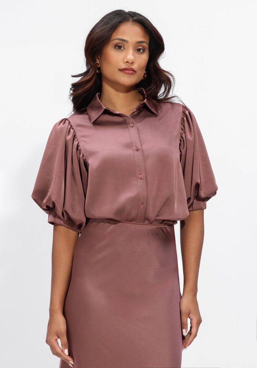 Notre-V Nv-hilly Blouse Dames - Jurken - Roze - Maat XXL