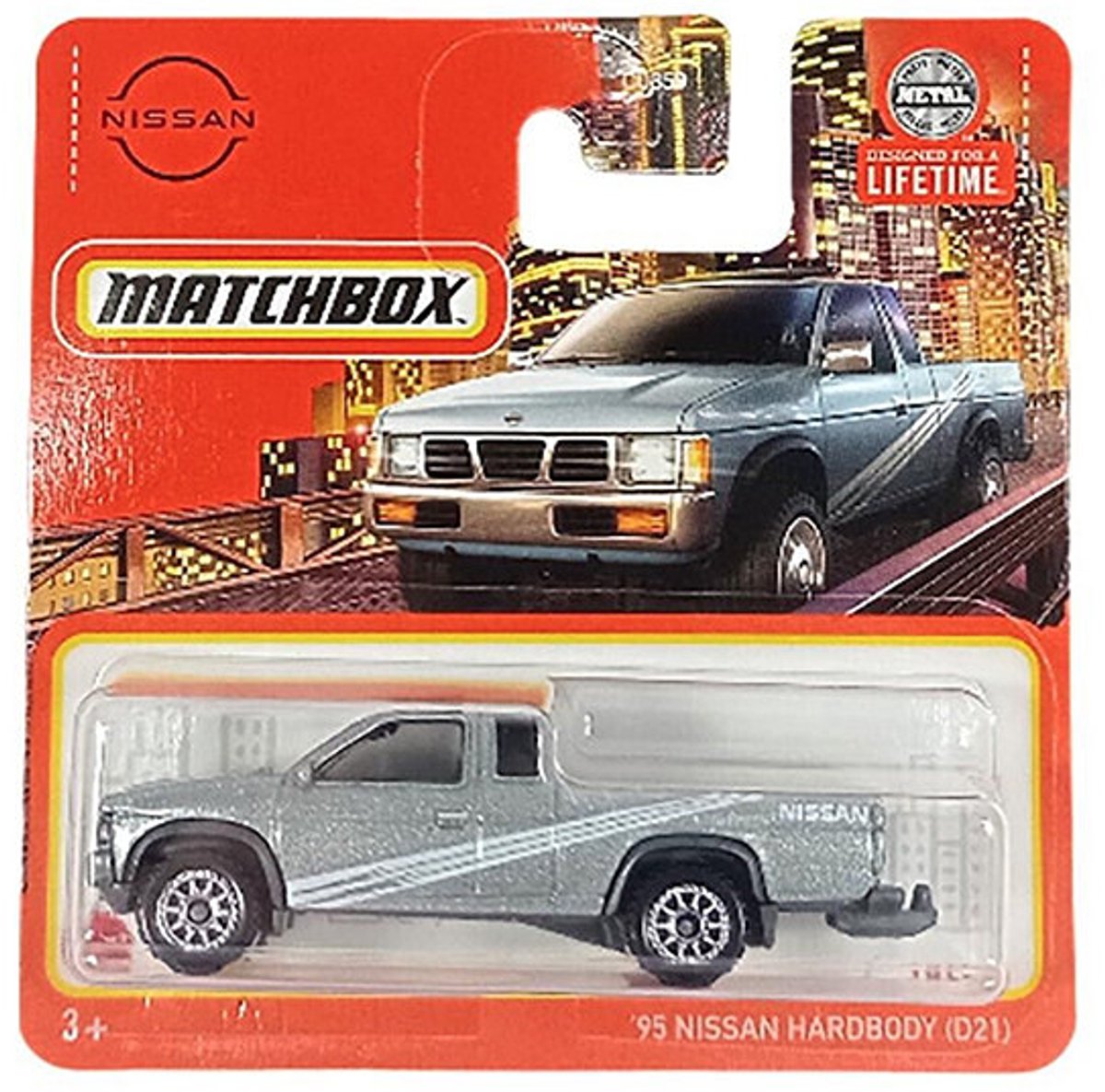 MATCHBOX '95 NISSAN HARDBODY (D21) SILVER (1:64) PICKUP