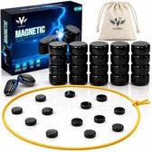 Vestifex® Magneet Spel met Touw - Magnetisch Schaakspel - Magnetenspel & Reisspel - Gezelschapsspel voor 1 tot 6 Spelers - Kinderen en Volwassenen - Cadeau Sinterklaas & Kerst