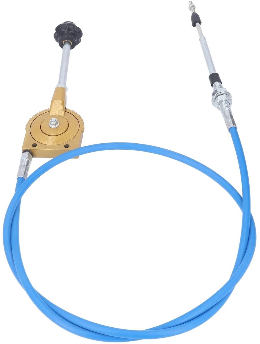 Gas kabel voor graafmachines, 2 m, weerbestendig, handmatige gashendel, PU roestvrij staal, geschikt voor graafmachine mixers